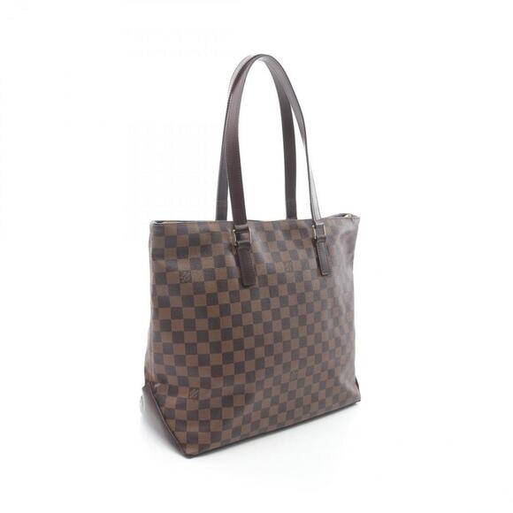 LOUIS VUITTON Authentic Brown Damier Leather Tote Bag - Picture 2 of 12
